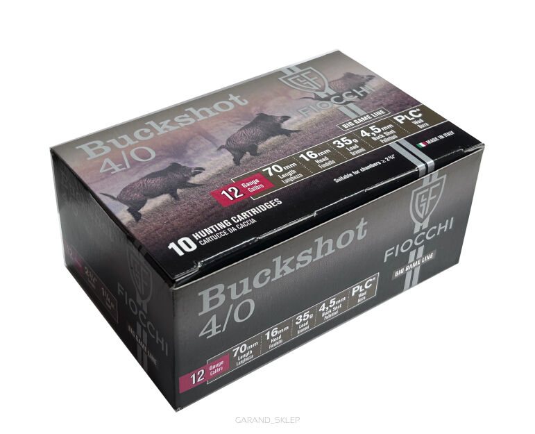 Amunicja loftka Fiocchi Buckshot 12/70 35g, 4,5mm (4/0)