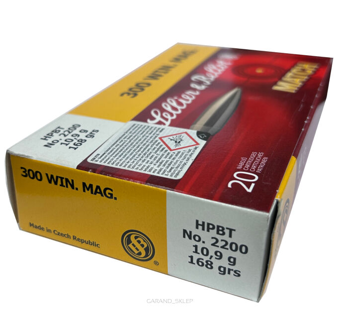 Amunicja Sellier&Bellot Match 300 Win. Mag. 168gr/10,9g HPBT