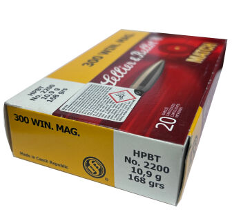 Amunicja Sellier&Bellot Match 300 Win. Mag. 168gr/10,9g HPBT