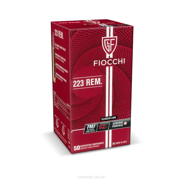 Amunicja Fiocchi .223REM FMJ 62gr