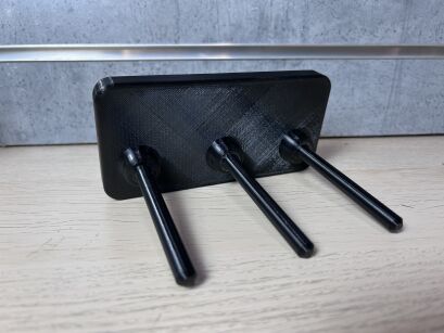 Uchwyt magnetyczny na 3 pistolety dolufowe - kaliber 9mm - druk 3D