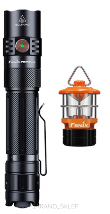 Latarka LED Fenix PD35R ACE + minilampka CL01 Czerwona