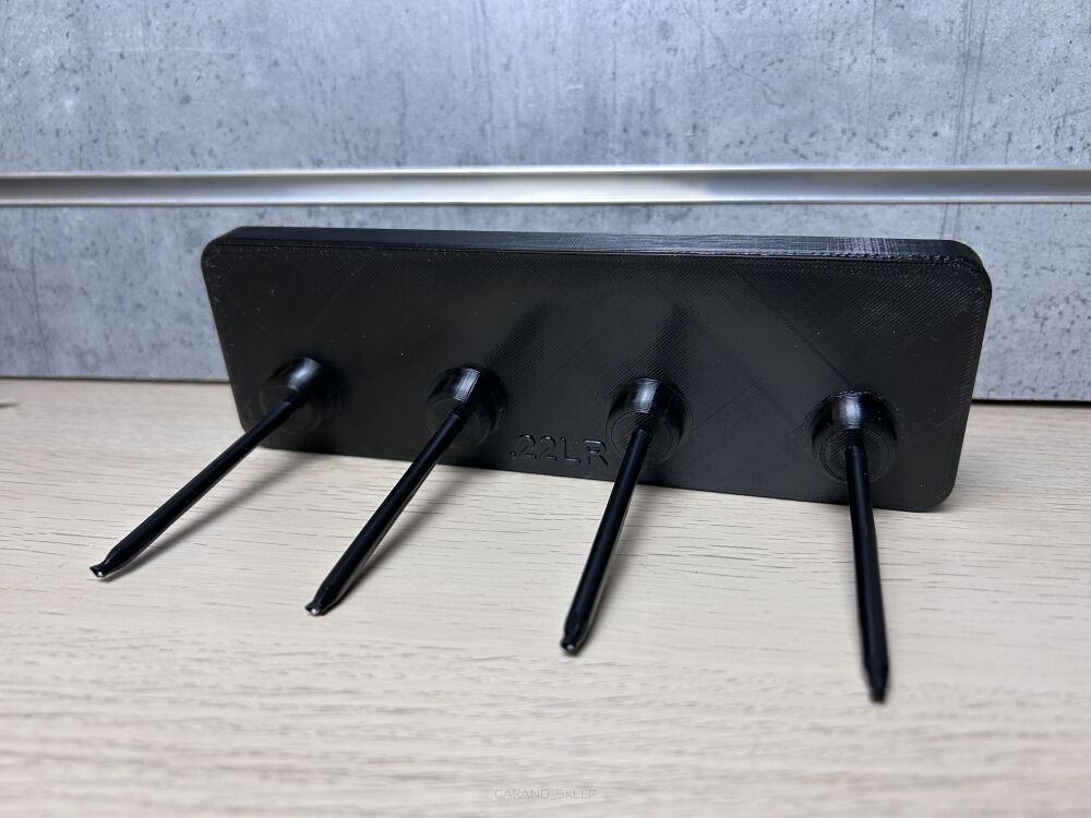 Uchwyt magnetyczny dolufowy na 4 jednostki - kaliber 22LR - druk 3D