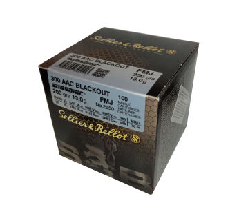  Amunicja Sellier & Bellot 300 AAC BLACKOUT FMJ SUBSONIC 200grs/13,0g