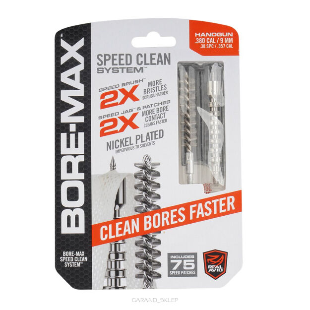 Zestaw do czyszczenia broni Real Avid Bore-Max Speed Clean System 9/38/380/357