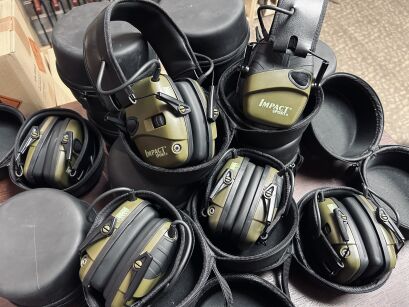 Aktywne ochronniki słuchu - Howard Leight/Honeywell - Impact Sport - Oliwkowe - UŻYWANE