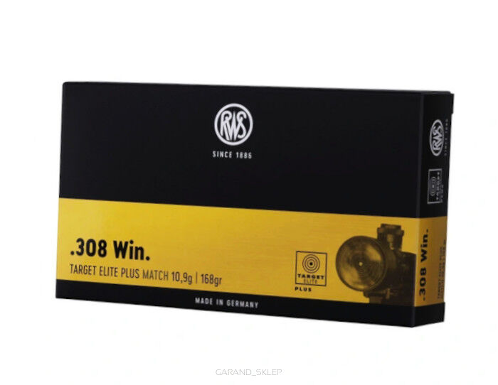 Amunicja RWS .308 Win. TARGET ELITE PLUS MATCH 10,9g/168gr