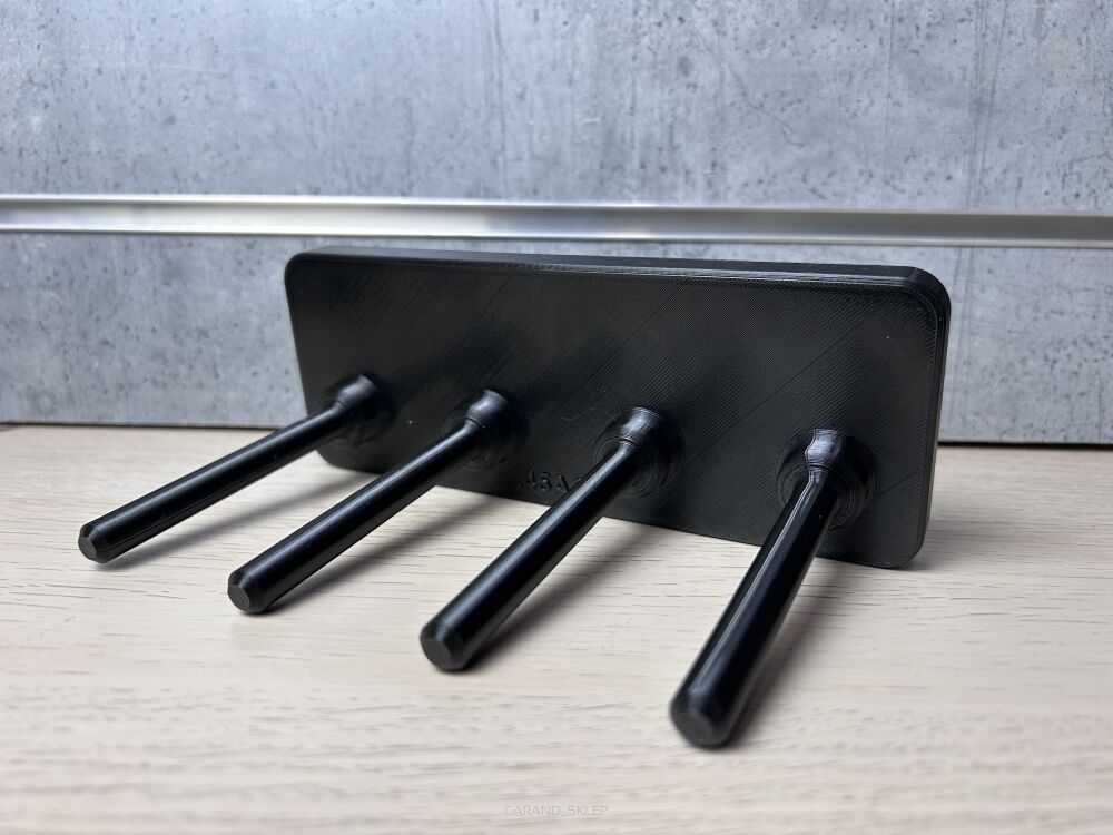 Uchwyt magnetyczny dolufowy na 4 jednostki - kaliber 45ACP - druk 3D