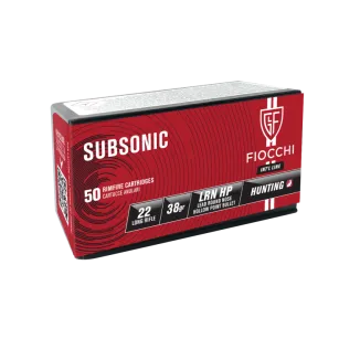 Amunicja Fiocchi Subsonic LRN HP 38gr, kal. 22LR