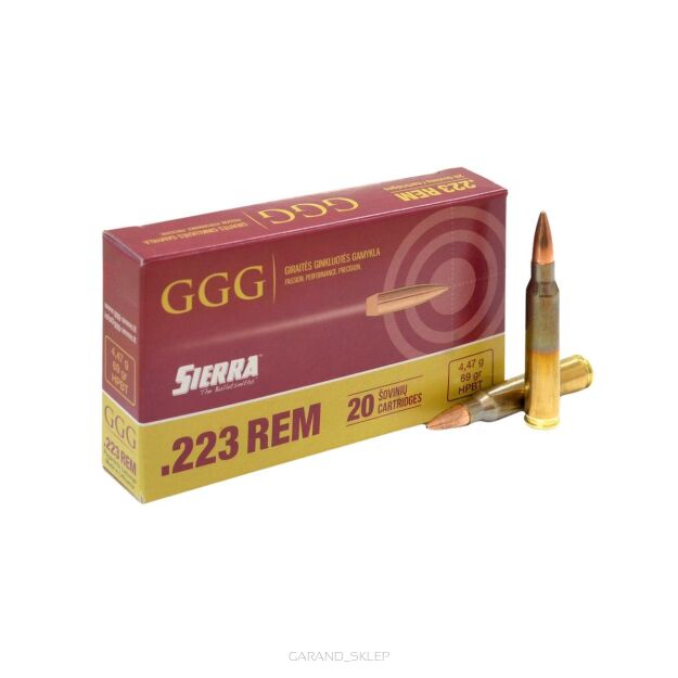 Amunicja GGG .223 rem 69grs/4.47g  FMJ