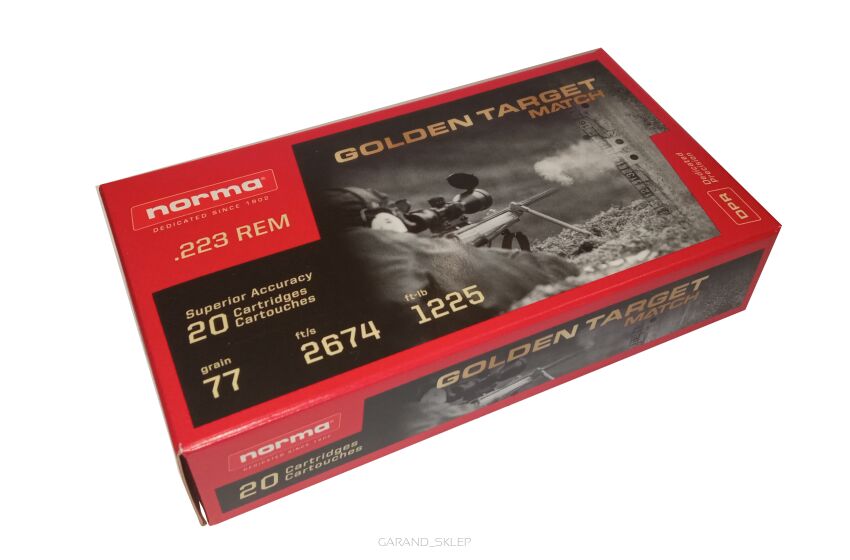 Amunicja NORMA .223Rem 77grain - Golden Target Match