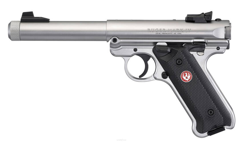 Pistolet Ruger Mark IV Stainless z gwintem(40126)