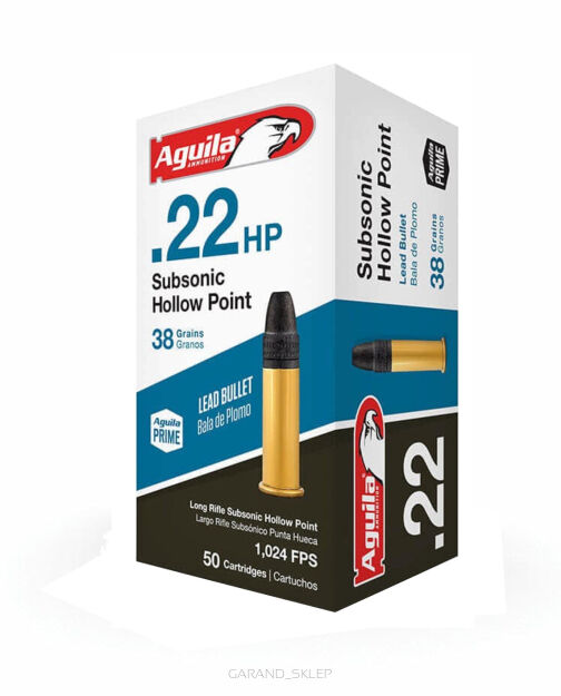 Amunicja AGUILA .22LR Subsonic Hollow Point 38g