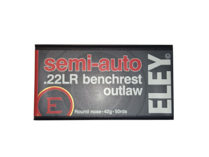 Amunicja ELEY semi-auto benchrest outlaw .22LR 42gr