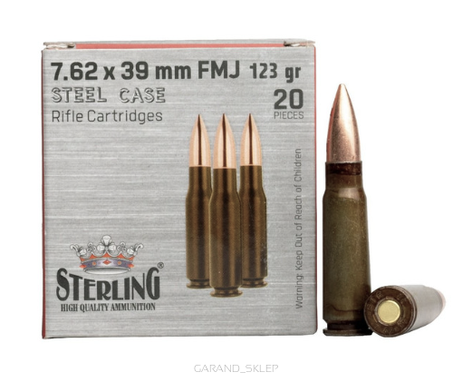 Amunicja Sterling 7,62x39 123gr FMJ