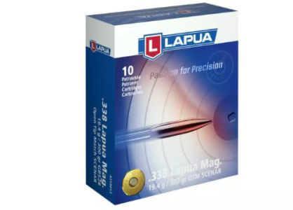 Amunicja LAPUA .338 LapMag SCENAR 19,4g/300gr, op.10szt, 1.4S UN0012