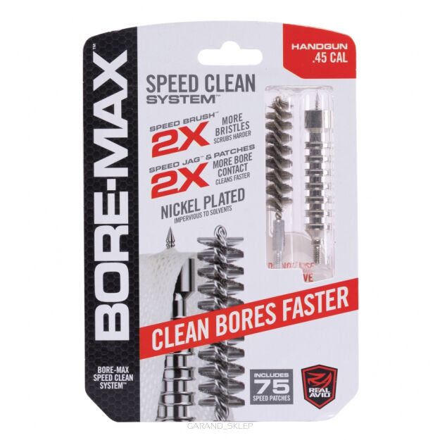 Zestaw do czyszczenia broni Real Avid Bore-Max Speed Clean System .45