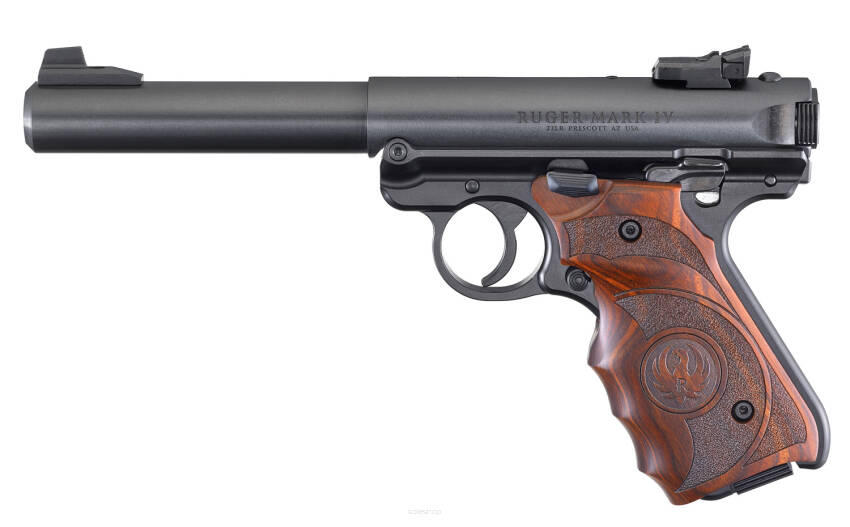 Pistolet Ruger Mark IV Target kal. 22lr (Czarny, z drewnianą okładziną)