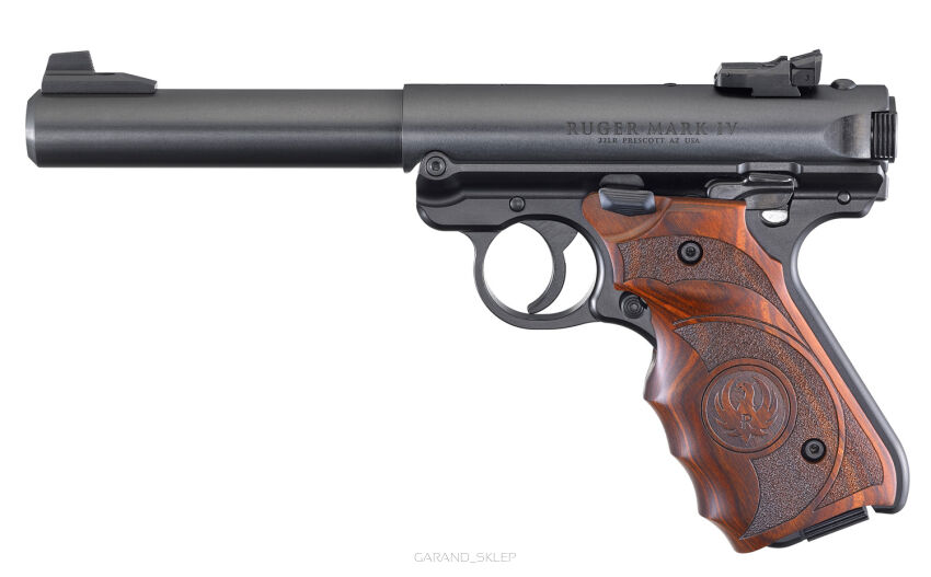 Pistolet Ruger Mark IV Target kal. 22lr (Czarny, z drewnianą okładziną)