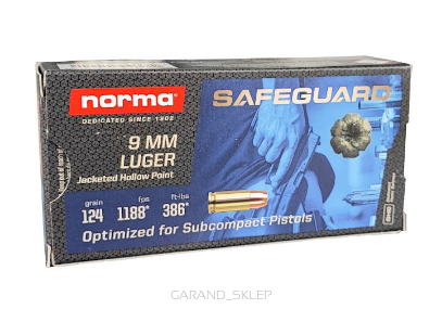 SAFEGUARD NORMA 9MM LUGER 124GR