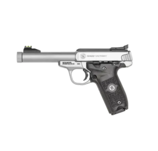 Pistolet Smith & Wesson SW22 VICTORY - .22 LR - Srebrny THREADED BARREL