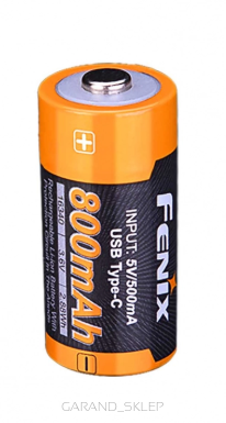 Akumulator Fenix ARB-L16U USB - 16340 800mAh 3,6V