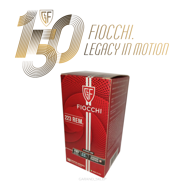 Amunicja Fiocchi .223Rem 55gr/3,56g FMJ