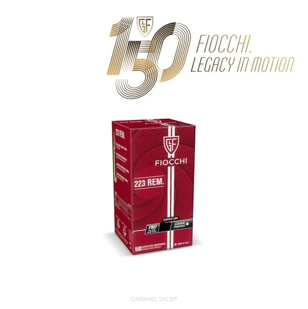 Amunicja Fiocchi .223Rem 55gr/3,56g FMJ