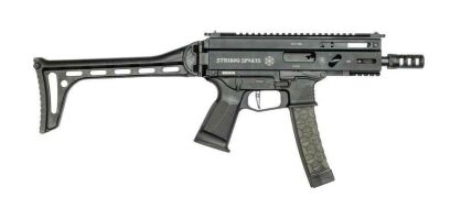 Pistolet samopowtarzalny Grand Power STRIBOG SP9A3 S - lufa 5,5", zamek dwumasowy, obustronne manipulatory, składane przyrządy, 2 magazynki, kal. 9x19 (50050085)