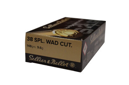  Amunicja Sellier & Bellot .38 Special WAD CUT. 148grs/9,6g