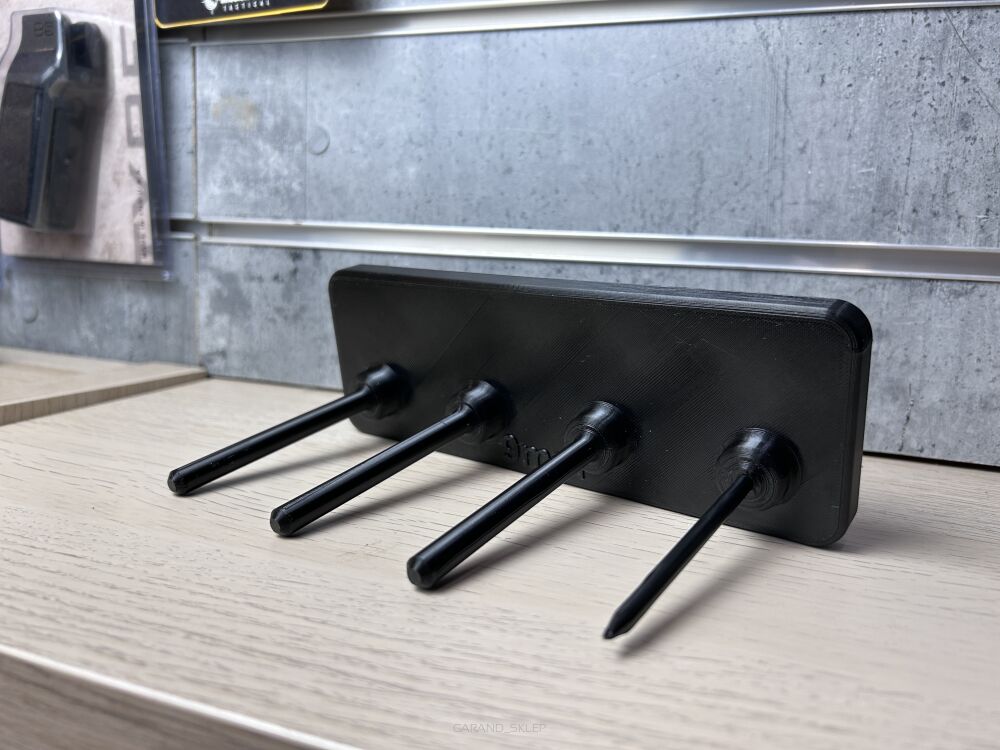 Uchwyt magnetyczny dolufowy na 4 jednostki - kaliber 9x19mm (3) oraz 22lr (1) - druk 3D