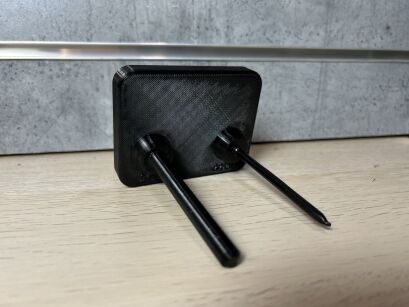 Uchwyt magnetyczny na 2 pistolety dolufowe - kaliber  - mieszany 9mm oraz .22lr - druk 3D