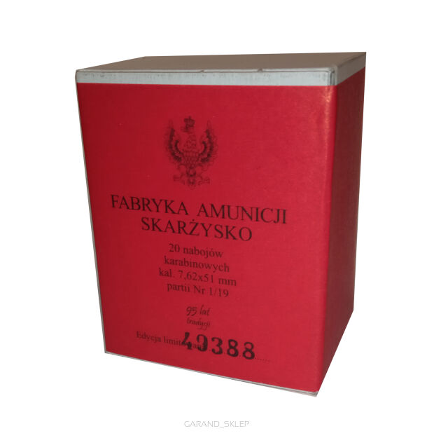 Amunicja 7,62x51mm FABRYKA AMUNICJI SKARŻYSKO - 20nabojów