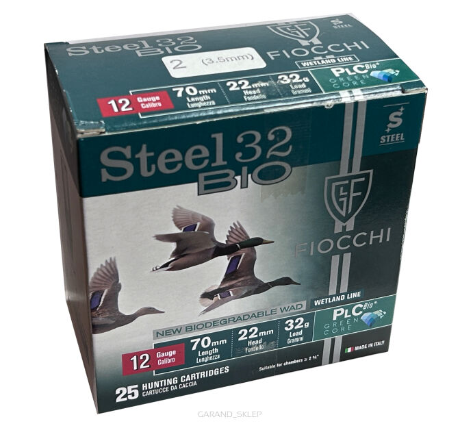 Amunicja śrutowa Fiocchi Steel BIO 12/70 32g (2)