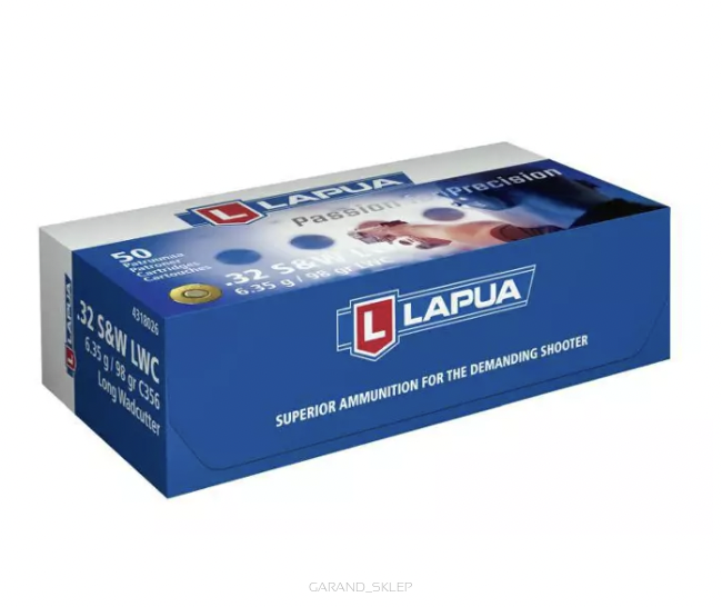 Amunicja LAPUA .32 S&W LWC 6,35g/98gr