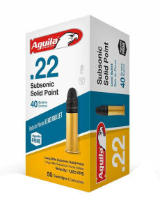 Amunicja AGUILA .22LR Subsonic Solid Point 40g