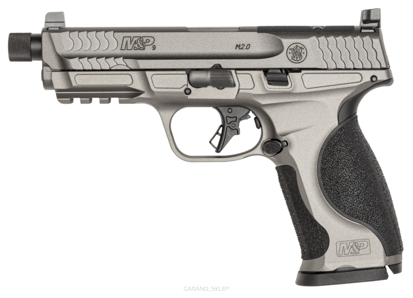 Pistolet Smith & Wesson M&P M2.0 Metal TB- 9x19mm - Tungsten Gray (14162)