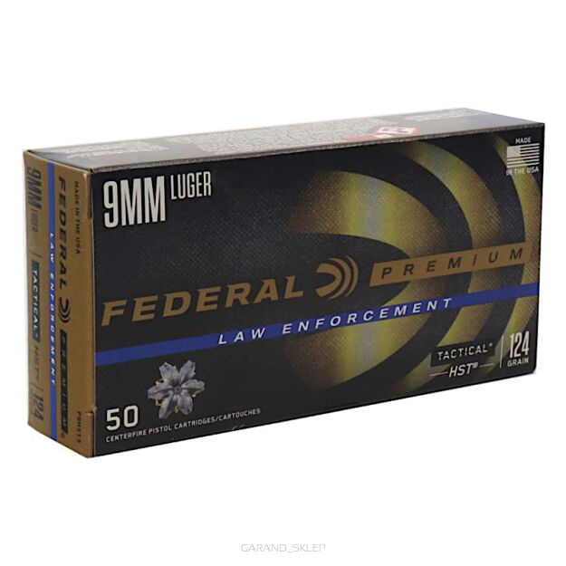 Amunicja Federal JHP 124G HST1, kal. 9x19