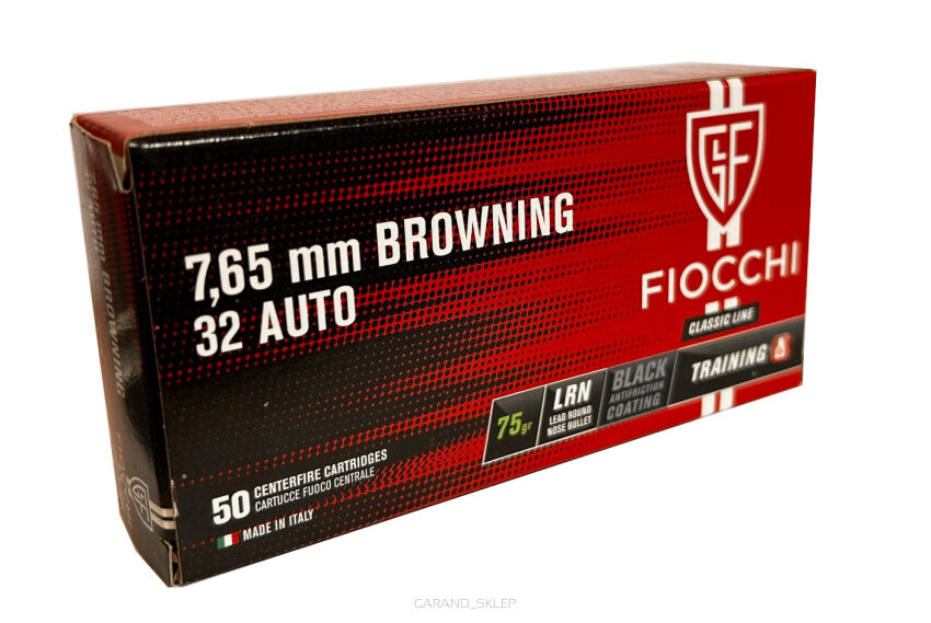 Fiocchi 7,65 Browning / .32Auto LRN 75gr