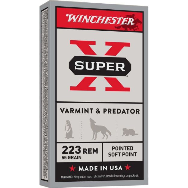 Amunicja kulowa Winchester Super-X .223 Rem. Pointed Soft Point 55gr, 1.4S UN0012