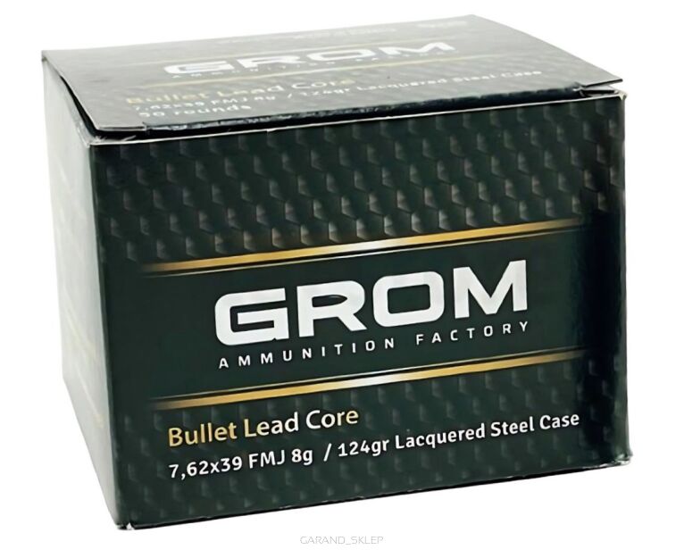 Amunicja Grom 7,62x39 FMJ 8g/124gr