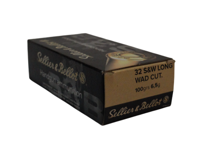 Amunicja Sellier & Bellot 32S&W LONG WAD CUT. 100grs/6,5g