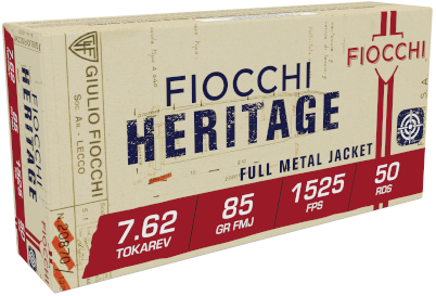Amunicja Fiocchi Heritage 7,62x25 TT FMJ 5,51g/85gr