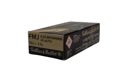 Amunicja Sellier & Bellot 6.35 BROWNING / 25 AUTO 50grs/3.3g