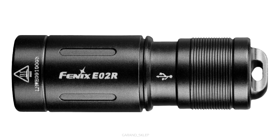 Latarka LED Fenix E02R - Czarna