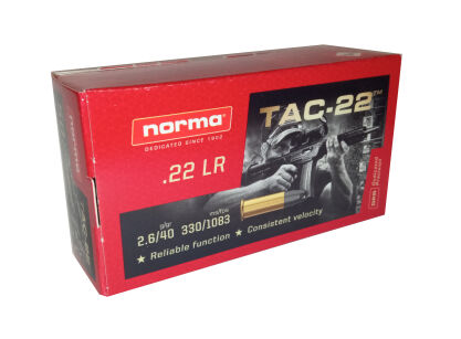 Amunicja NORMA TAC-22 .22LR 2,6g/40gr