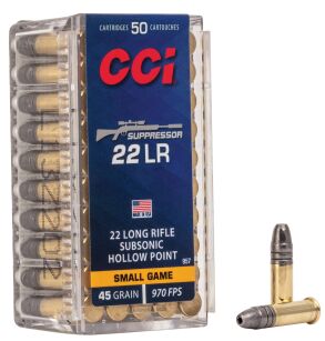 Amunicja .22lr CCI Suppressor Subsonic 45gr