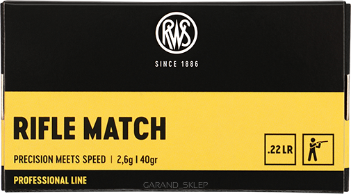 Amunicja RWS .22LR RIFLE MATCH 2,6g/40gr