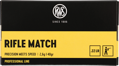 Amunicja RWS .22LR RIFLE MATCH 2,6g/40gr