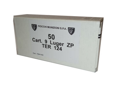 Amunicja Fiocchi 9mm LUGER ZP TER 124gr